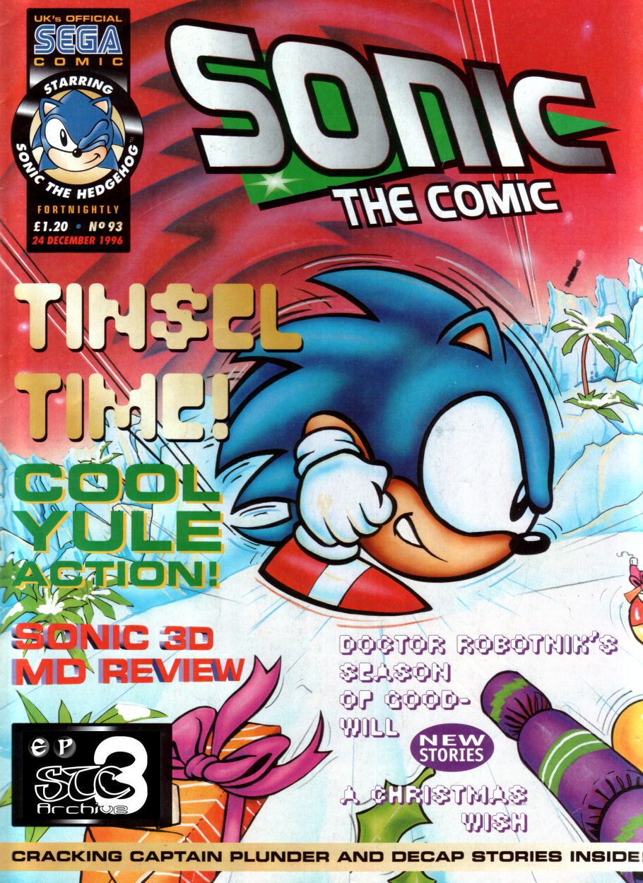 Sonic - The Comic Issue No. 093 Comic cover page